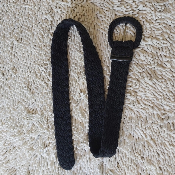 Unbranded black cotton woven belt - Picture 4 of 4